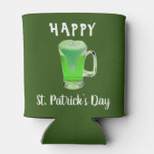 Green Beer Glass Happy St. Patrick's day Party Blikjeskoeler (Achterkant)