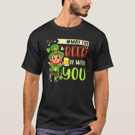 Green Beer Irish Drink Funny St Patricks Day Ou T-shirt (Voorkant)