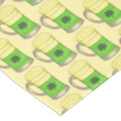 Green Beer Irish Shamrock St. Patrick's Day Tafelkleed (Gekanteld)