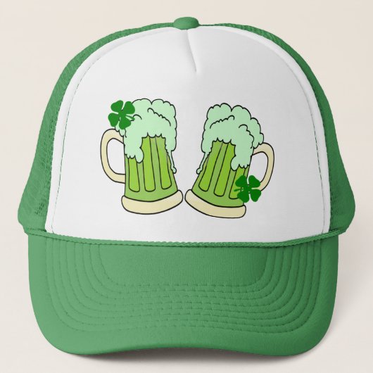 Green Beer Mok Toast Alpha Trucker Pet (Voorkant)