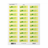 Green Beer Shamrock Irish St. Patrick's Day Etiket (Full Sheet)