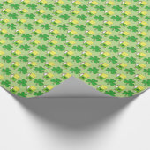 Green Beer Shamrock Saint Patrick's Day Irish Cadeaupapier (Hoek)