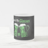 Green Beer St. Patrick's Day Frosted Mok (Voorkant links)