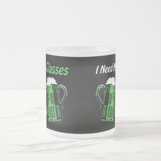 Green Beer St. Patrick's Day Frosted Mok (Center)