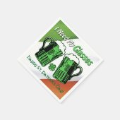 Green Beer St. Patrick's Day Irish Flag Napkins Servetten (Hoek)