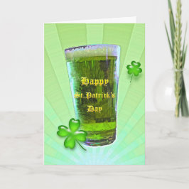 Green Beer St. Patrick's Day Kaart