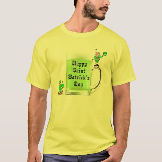 Green Beer St. Patrick's Day Shirt (Voorkant)