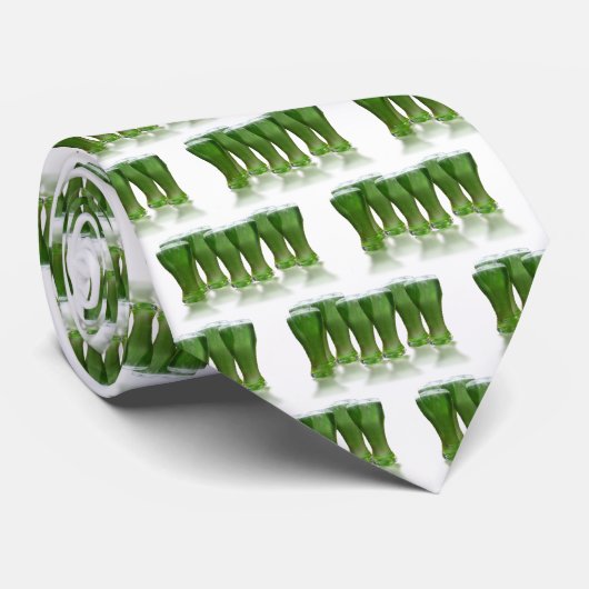Green Beer St. Patrick's Day Stropdas (Opgerold)