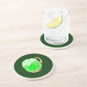 Green Beer St. Patrick's Sandstone Onderzetter (Zijkant)