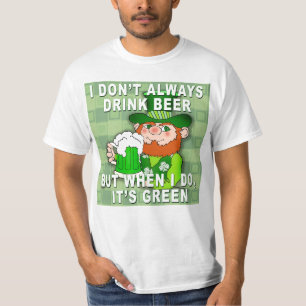 Green Beer voor St Patricks Day Meme Humor T-shirt