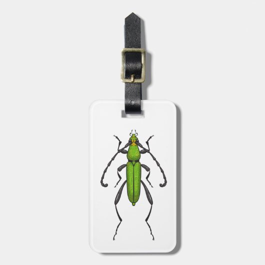 Green beetle bagagelabel (Voorkant verticaal)