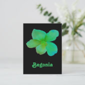 Green Begonia Briefkaart (Staand voorkant)