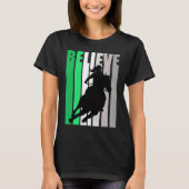 Green Believe Cowgirl Motivational Inspiring Farm  T-shirt (Voorkant)