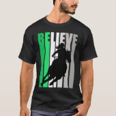 Green Believe Cowgirl Motivational Inspiring Farm  T-shirt (Voorkant)