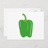 Green Bell Pepper. Heel erg. Briefkaart (Voorkant / Achterkant)