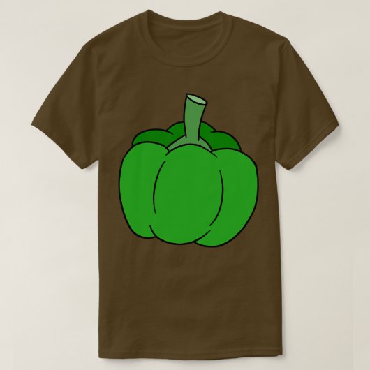 Green Bell Pepper T-shirt (Design voorkant)
