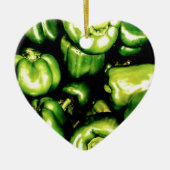 Green Bell Peppers Keramisch Ornament (Voorkant)