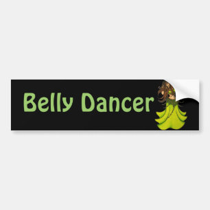 Green Belly Dancer Bumpersticker