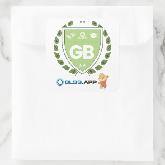 Green Belt Certified - GLSS.app Vierkante Sticker (Tas)
