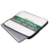 Green Belt Lean Six Sigma-gecertificeerd Laptop Sleeve (Voorkant onderkant)