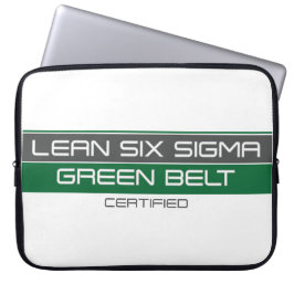Green Belt Lean Six Sigma-gecertificeerd Laptop Sleeve