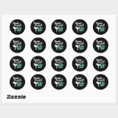 Green Belt Taekwondo Martial Arts Funny Judo Quote Ronde Sticker (Vel)
