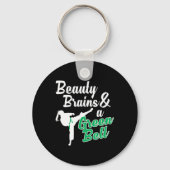 Green Belt Taekwondo Martial Arts Funny Judo Quote Sleutelhanger (Voorkant)