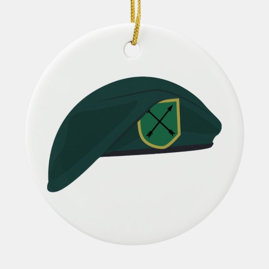Green Beret Keramisch Ornament (Voorkant)