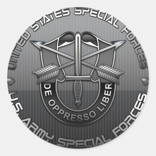 Green Berets DUI Special Edition Ronde Sticker (Voorkant)