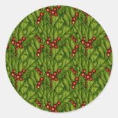 Green Berry Kerst sticker (Voorkant)