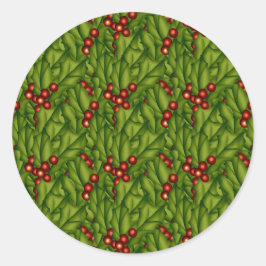 Green Berry Kerst sticker