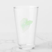 Green Betta Fish-Waterverf Glas (Achterkant)