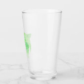 Green Betta Fish-Waterverf Glas (Links)
