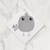 Green Bird Bedankjes Labels (Achterkant)