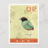 "Green Bird"-briefkaart Briefkaart (Voorkant)
