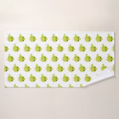 Green Bird Cartoon Badhanddoek (Badhanddoek)