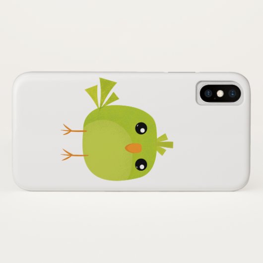 Green Bird Cartoon Case-Mate iPhone Case (Achterkant (horizontaal))