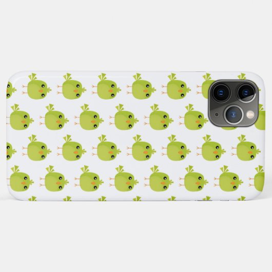 Green Bird Cartoon Case-Mate iPhone Case (Achterkant (horizontaal))