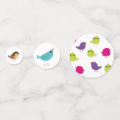 Green Bird Cartoon Confetti (Voorkanten)