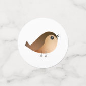 Green Bird Cartoon Confetti (Kleine voorkant)