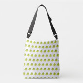 Green Bird Cartoon Crossbody Tas (Voorkant)