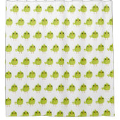 Green Bird Cartoon Douchegordijn (Voorkant)