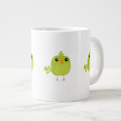 Green Bird Cartoon Grote Koffiekop (Voorkant rechts)