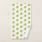 Green Bird Cartoon Handdoek (Handdoek)