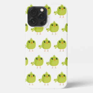 Green Bird Cartoon iPhone 13 Pro Max Hoesje