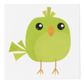 Green Bird Cartoon Kubus (Rechts)