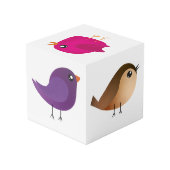 Green Bird Cartoon Kubus (Achter hoekig)