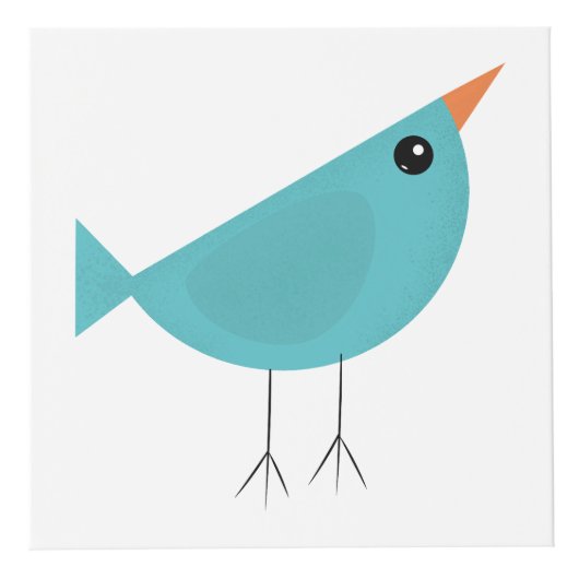 Green Bird Cartoon Kubus (Voorkant)