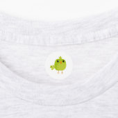 Green Bird Cartoon Labels (Aangebracht)