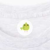 Green Bird Cartoon Labels (Aangebracht)